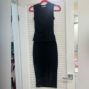 Black skirt and shirt set